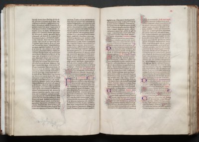 O Missal Gotha: Fol. 54v, Texto, c. 1375. de Master of the Boqueteaux