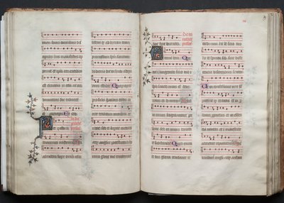 O Missal Gotha: Fol. 59r, Texto, c. 1375. de Master of the Boqueteaux