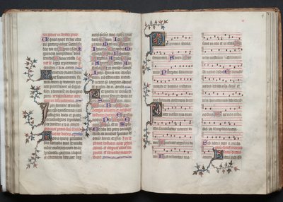 O Missal Gotha: Fol. 67r, Texto, c. 1375. de Master of the Boqueteaux