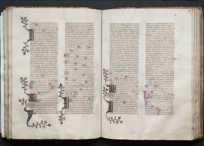 O Missal Gotha: Fol. 70v, Texto, c. 1375. de Master of the Boqueteaux