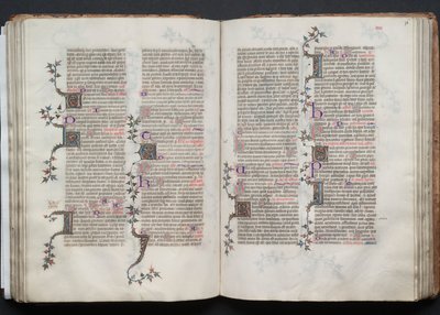 O Missal Gotha: Fol. 76r, Texto, c. 1375. de Master of the Boqueteaux