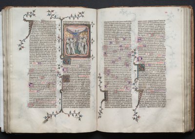 O Missal Gotha: Fol. 76v, A Ascensão, c. 1375. de Master of the Boqueteaux