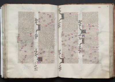 O Missal Gotha: Fol. 79v, Texto, c. 1375. de Master of the Boqueteaux