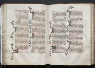 O Missal Gotha: Fol. 81r, Texto, c. 1375. de Master of the Boqueteaux