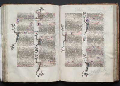 O Missal Gotha: Fol. 81v, Texto, c. 1375. de Master of the Boqueteaux