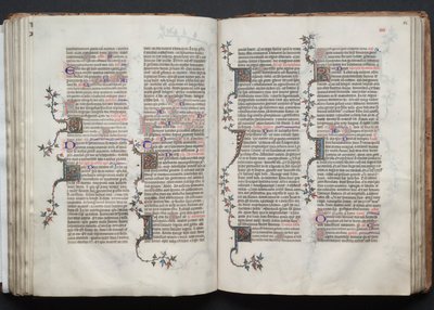 O Missal Gotha: Fol. 84r, Texto, c. 1375. de Master of the Boqueteaux