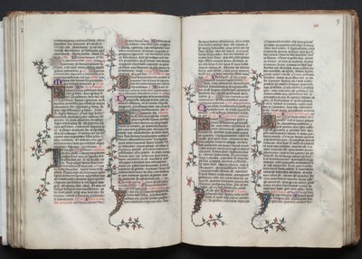 O Missal Gotha: Fol. 87r, Texto , c. 1375. de Master of the Boqueteaux