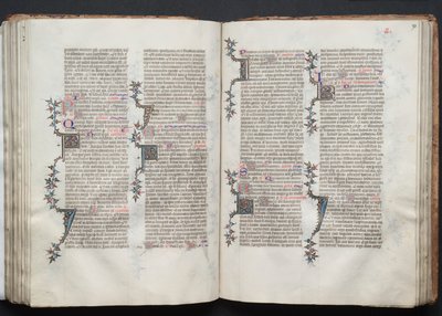 O Missal Gotha: Fol. 93r, Texto, c. 1375. de Master of the Boqueteaux