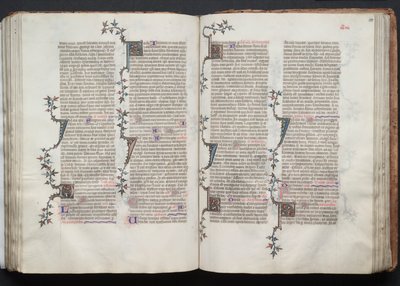 O Missal Gotha: Fol. 99v, Texto, c. 1375. de Master of the Boqueteaux
