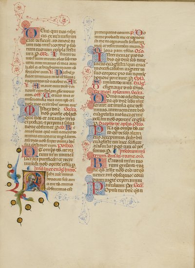 Inicial M: São Lucas de Master of the Brussels Initials