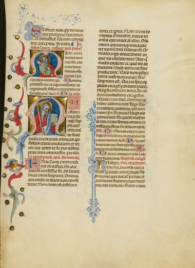 Inicial M: São Pedro; Inicial M: Santo André de Master of the Brussels Initials