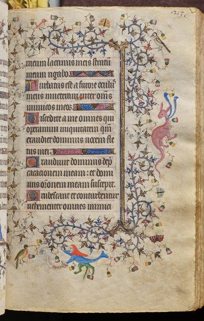 Horas de Carlos o Nobre, rei de Navarra (1361-1425): fol. 107r, Texto de Master of the Brussels Initials and Associates