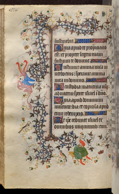 Horas de Carlos o Nobre, rei de Navarra (1361-1425): fol. 117v, Texto de Master of the Brussels Initials and Associates