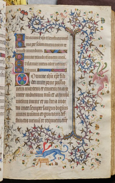 Horas de Carlos o Nobre, rei de Navarra (1361-1425): fol. 129r, Texto de Master of the Brussels Initials and Associates