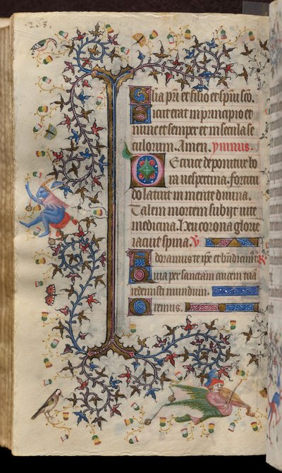 Horas de Carlos o Nobre, rei de Navarra (1361-1425): fol. 134v, Texto de Master of the Brussels Initials and Associates