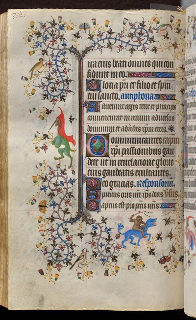 Horas de Carlos o Nobre, rei de Navarra (1361-1425): fol. 171v, Texto de Master of the Brussels Initials and Associates