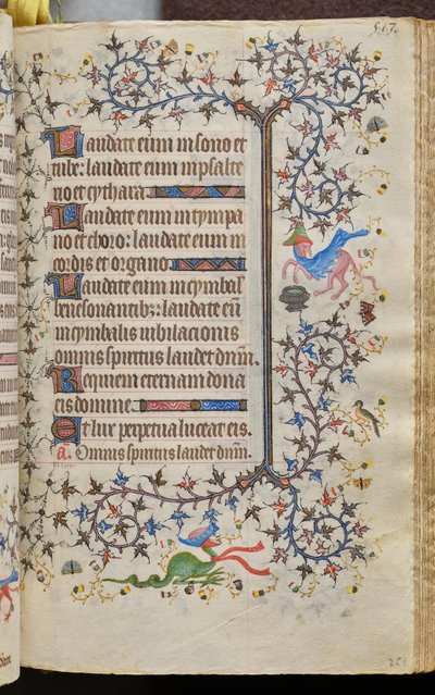 Horas de Carlos o Nobre, rei de Navarra (1361-1425): fol. 251r, Texto de Master of the Brussels Initials and Associates