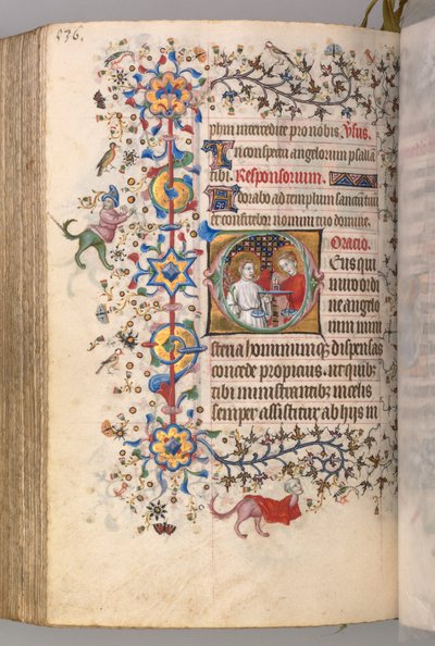 Horas de Carlos o Nobre, rei de Navarra (1361-1425): fol. 262v, Texto de Master of the Brussels Initials and Associates