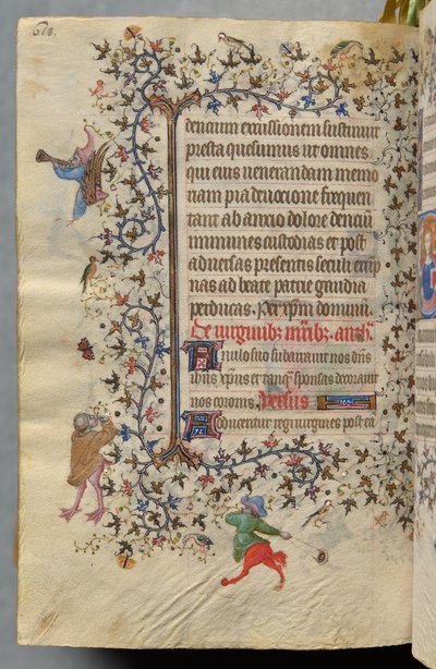 Horas de Carlos o Nobre, rei de Navarra (1361-1425): fol. 303vr, Texto de Master of the Brussels Initials and Associates