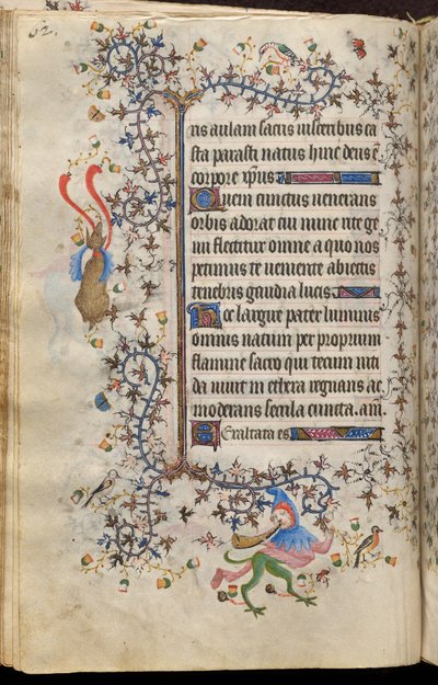 Horas de Carlos o Nobre, rei de Navarra (1361-1425): fol. 31v, Texto de Master of the Brussels Initials and Associates