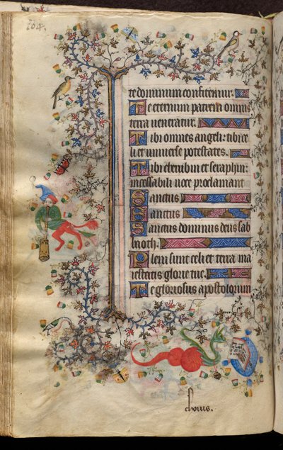 Horas de Carlos o Nobre, rei de Navarra (1361-1425): fol. 52v, Texto de Master of the Brussels Initials and Associates