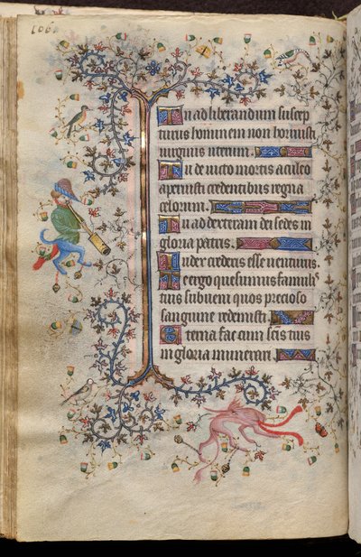 Horas de Carlos o Nobre, rei de Navarra (1361-1425): fol. 53v, Texto de Master of the Brussels Initials and Associates