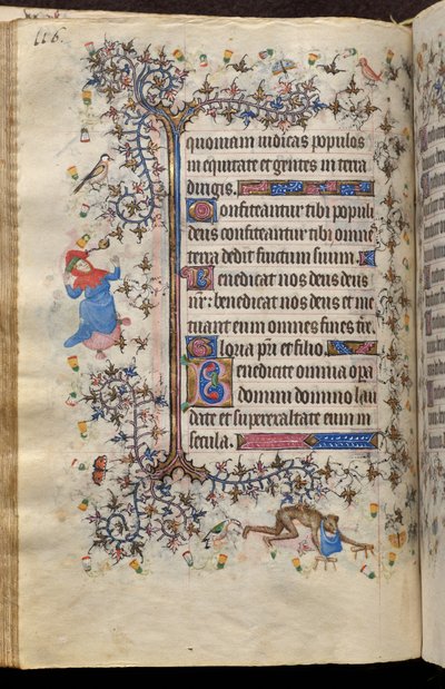 Horas de Carlos o Nobre, rei de Navarra (1361-1425): fol. 58v, Texto de Master of the Brussels Initials and Associates