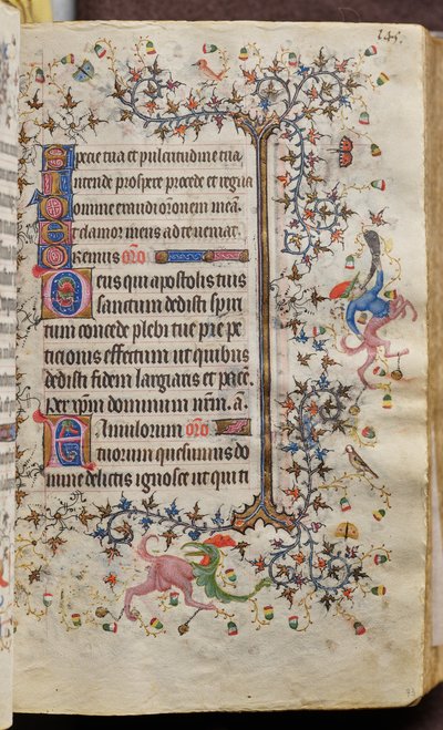 Horas de Carlos o Nobre, rei de Navarra (1361-1425): fol. 73r, Texto de Master of the Brussels Initials and Associates
