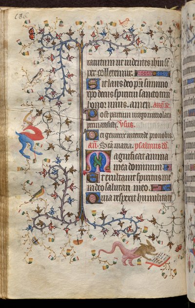 Horas de Carlos o Nobre, rei de Navarra (1361-1425): fol. 93v, Texto de Master of the Brussels Initials and Associates