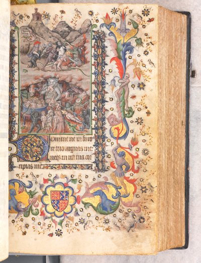 Horas de Carlos Nobre, rei de Navarra 1361-1425: fol. 106r, Último Julgamento, c. 1405 de Master of the Brussels Initials and Associates