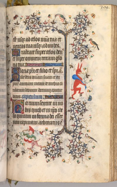 Horas de Carlos Nobre, rei de Navarra 1361-1425: fol. 194r, Texto, c. 1405 de Master of the Brussels Initials and Associates