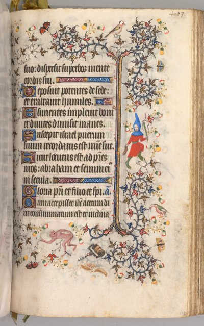 Horas de Carlos Nobre, rei de Navarra 1361-1425: fol. 196r, Texto, c. 1405 de Master of the Brussels Initials and Associates