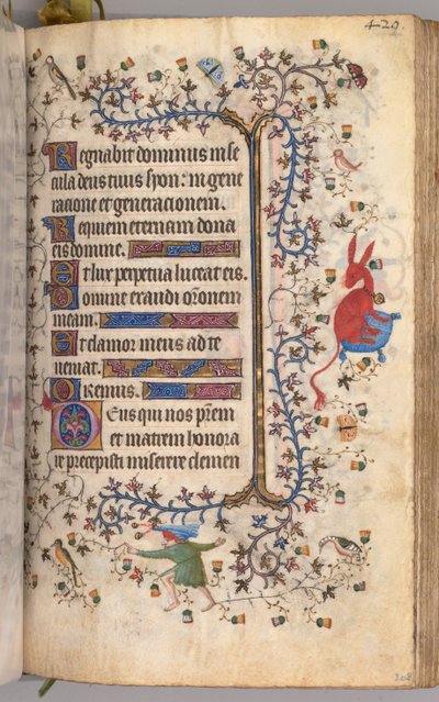 Horas de Carlos Nobre, rei de Navarra 1361-1425: fol. 209r, Texto, c. 1405 de Master of the Brussels Initials and Associates