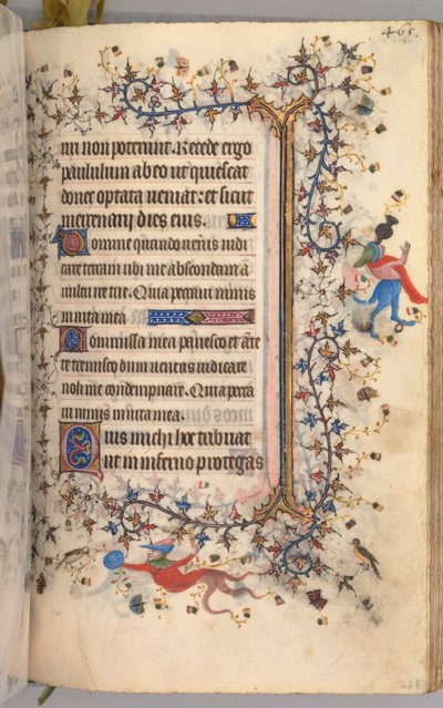 Horas de Carlos Nobre, rei de Navarra 1361-1425: fol. 227r, Texto, c. 1405 de Master of the Brussels Initials and Associates