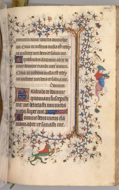Horas de Carlos Nobre, rei de Navarra 1361-1425: fol. 228r, Texto, c. 1405 de Master of the Brussels Initials and Associates