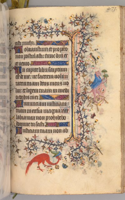 Horas de Carlos Nobre, rei de Navarra 1361-1425: fol. 231r, Texto, c. 1405 de Master of the Brussels Initials and Associates