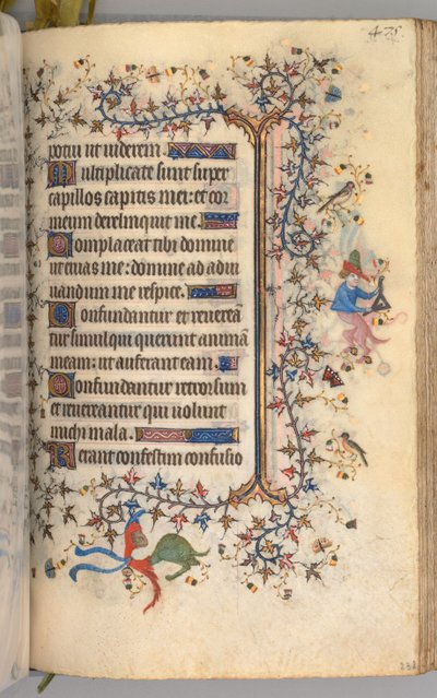Horas de Carlos Nobre, rei de Navarra 1361-1425: fol. 232r, Texto, c. 1405 de Master of the Brussels Initials and Associates