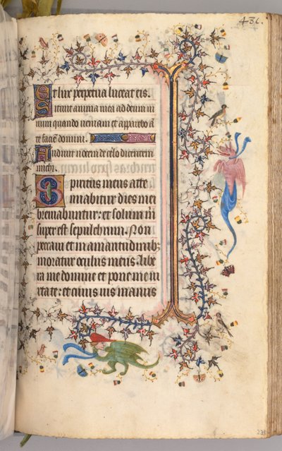 Horas de Carlos Nobre, rei de Navarra 1361-1425: fol. 234r, Texto, c. 1405 de Master of the Brussels Initials and Associates