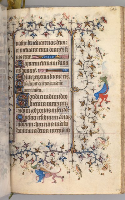Horas de Carlos Nobre, rei de Navarra 1361-1425: fol. 246r, Texto, c. 1405 de Master of the Brussels Initials and Associates