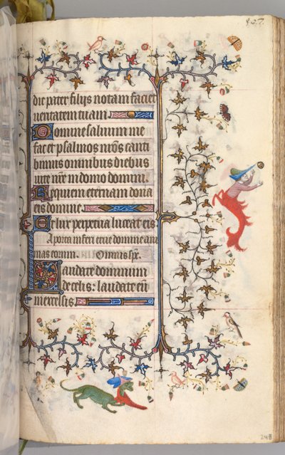 Horas de Carlos Nobre, rei de Navarra 1361-1425: fol. 248r, Texto, c. 1405 de Master of the Brussels Initials and Associates