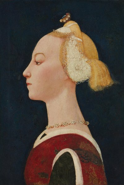 Retrato de uma Mulher, provavelmente de 1450. de Master of the Castello Nativity