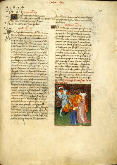 Harley 4431, f.135, Hector e Andromache, de 