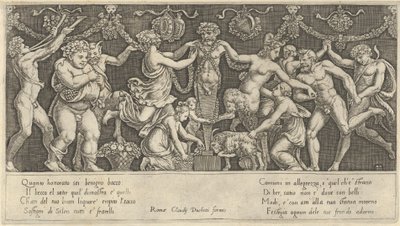 Speculum Romanae Magnificentiae: Sacrifício a Priapus, século XVI, século XVI. de Master of the Die