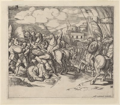 A vitória de Cipião sobre Syphax de Master of the Die