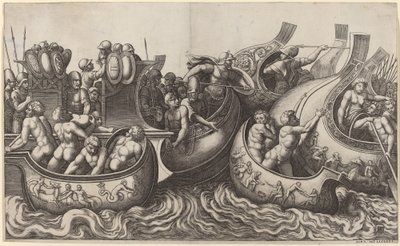 Batalha Naval de Master of the Die after Giulio Romano