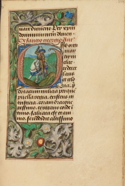 Inicial G: São Jorge e o Dragão de Master of the Dresden Prayer Book