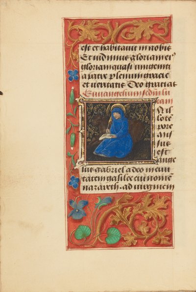 Inicial I: São Lucas de Master of the Dresden Prayer Book