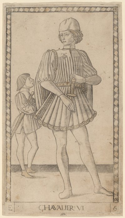 Chevalier (Cavaleiro) de Master of the E Series Tarocchi
