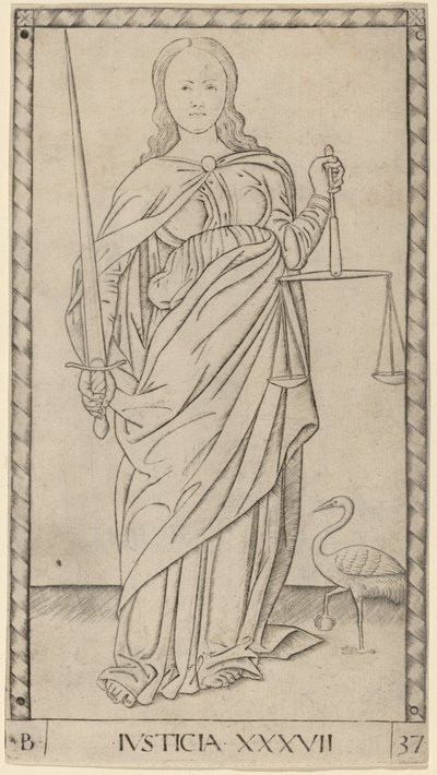 justiça de Master of the E Series Tarocchi