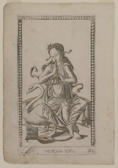 Música do Tarocchi, série C: Liberal Arts, nº 26, antes de 1467. de Master of the E Series Tarocchi